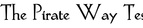 Font : Lilith-Bold 2 Custom Text : The Pirate Way Test your own text here Click to download or to view this font on a tshirt that can be custom printed in Bali